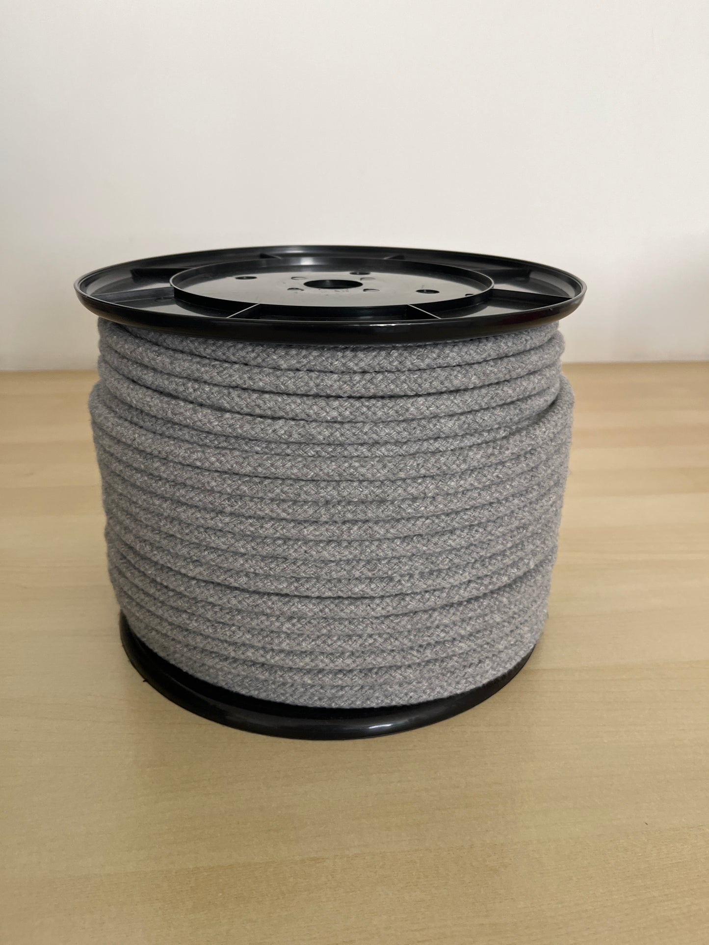 Cuerda de algodón gris para cestería nórdica