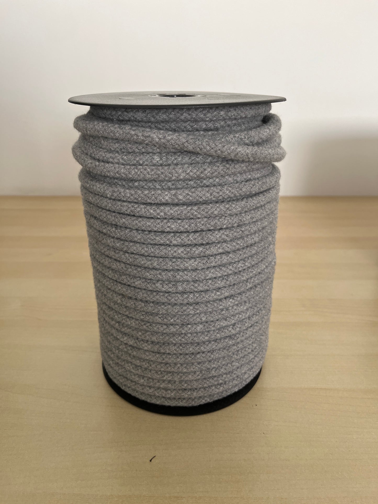 Cuerda de algodón gris para cestería nórdica